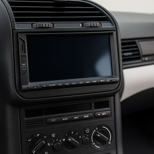 BMW E36 double-DIN center console