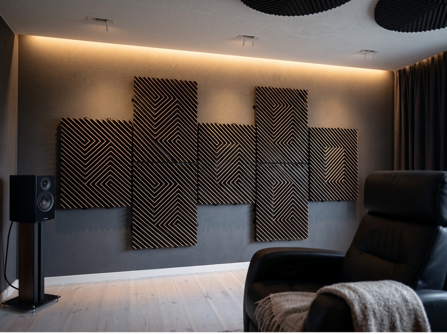 3D Wandpaneel geriffelt 150x150mm