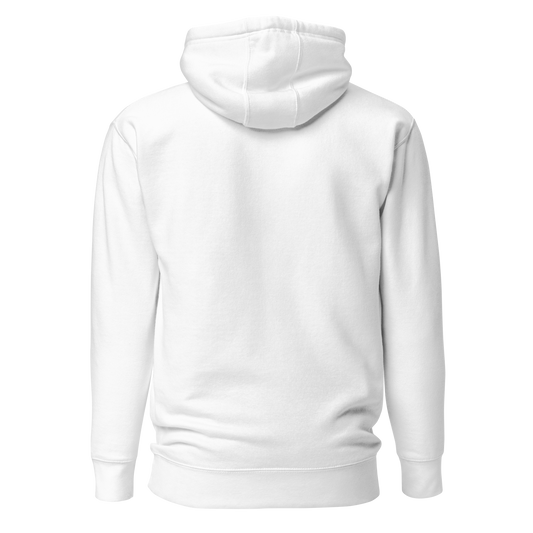Unisex White Hoodie – Classic hooded sweatshirt for women &amp; men
